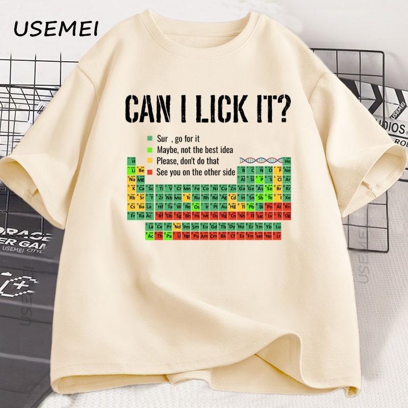 Periodic Table T Shirt Men Women Periodic Table T-shirt Casual Chemistry Teacher Tshirt Round Neck Short Sleeve