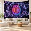 AC Milan Wall Tapestry, Soft Fabric Wall Hanging, Decorative Backdrop For Bedroom Home Wall Art