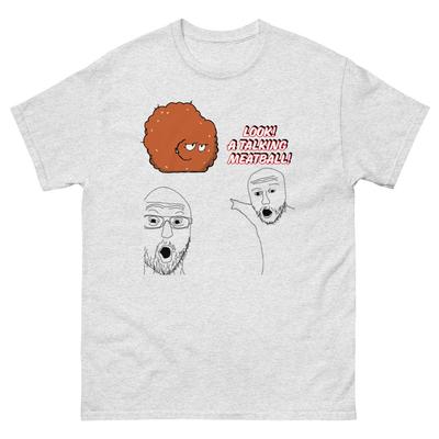 Soyjack Zeigendes T-Shirt, Internet Meme Shirts, Aqua Teen Hunger Force Meatwad T-Shirt