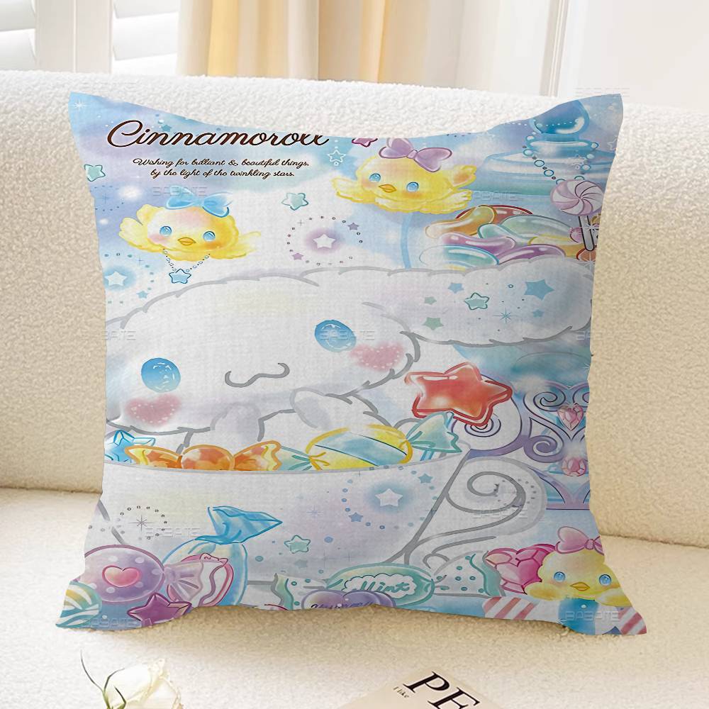 C-Cinnamoroll Cartoon Cute 45*45cm Cushion Cover Pillow Cover Decor Pillowcase Home Pillowcase For Couch Pillow