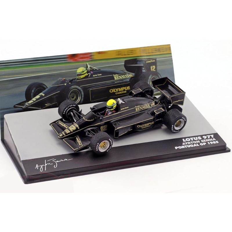 Altaya 1/43 scale Lotus Renault F1 97T 1985 Portuguese Grand Prix Ayrton Senna ATLAS diecast car [Used]