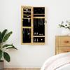 VidaXL Wall-Mounted Jewelry Cabinet with Mirror 30x8.5x90 Cm 353213