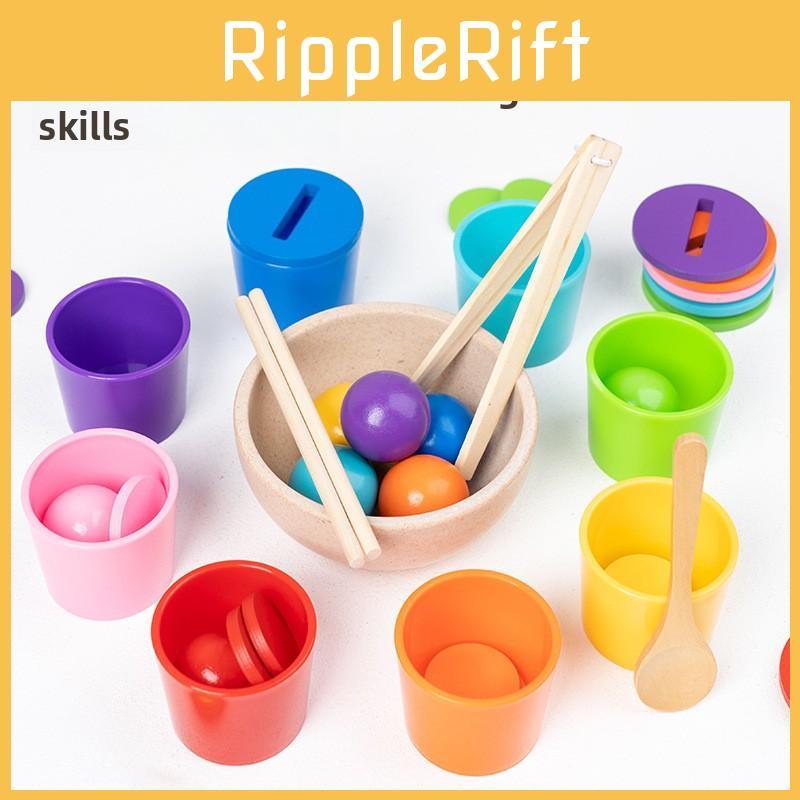 Matching Classification Color Cups Toy For Kids Early Learning Development And