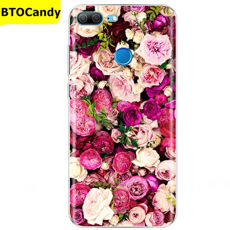 Etui For Honor 9 Lite Etui Kwiat Miękki Silikon Couqe Etui na Telefon Huawei Honor 9 Lite Etui Na Tył Honor9 9lite Coque Funda