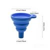 Mini Foldable Funnel Silicone Collapsible Portable Funnels for Fuel Hopper Beer Oil Kitchen Accessories Tools Items