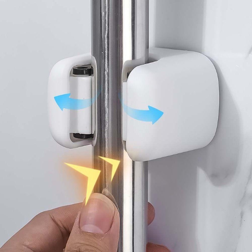 1Pcs Non Punching Mop Holders Wall Mounted Self-adhesive Hooks New Mop Clip
