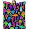 Cartoon Mushroom Blanket Sofa Bedroom Flannel Blanket Portable Lunch Break Blanket