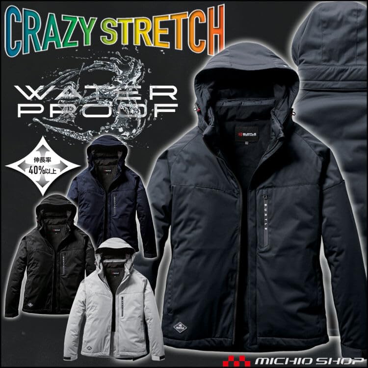 BURTLE Stretch Hoodie Cold Weather Jacket 3260 XL 60 Ash Gray