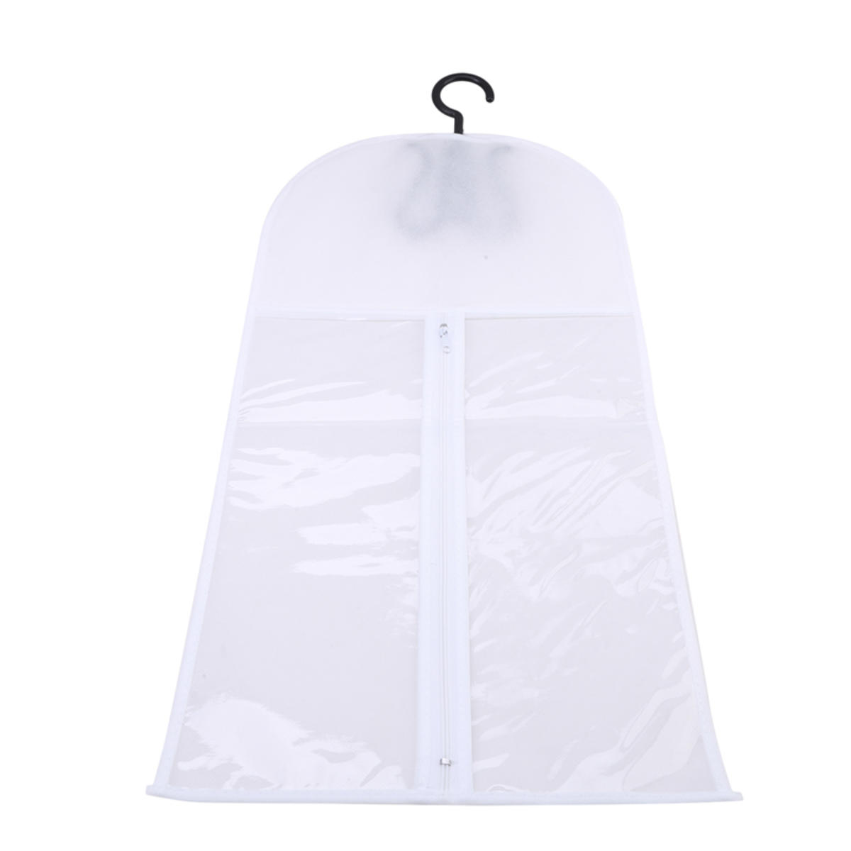

Длинный чехол-органайзер для хранения париков и накладных волос с вешалкой one size белый