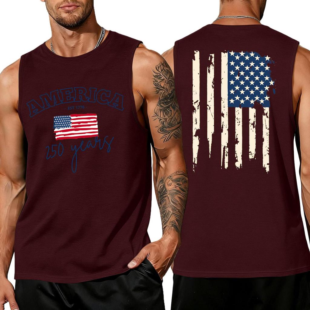 Herren Hemden 4. Juli USA Muskel Tanktops Patriotische Tanktops