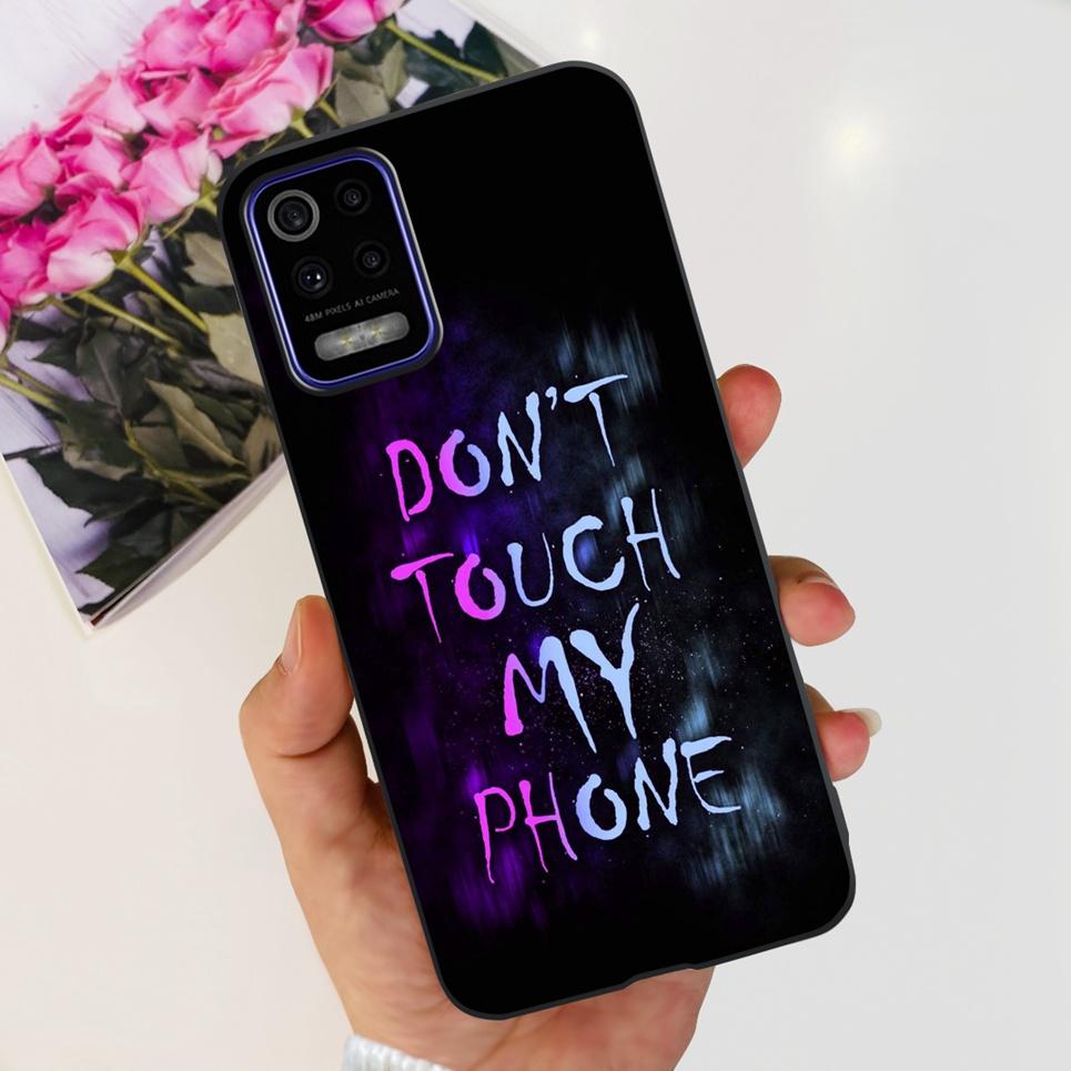 Para LG K52 2020 / LG Q52 2020 Funda Trasera Calavera Dragón Estilo Genial Dibujos Animados Carcasas Parachoques Bumper de Silicona Suave Negro Para LG K22 2020