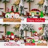 Christmas Gnome Unique Wooden Decoration For Cheerful Home And Vehicle Holiday Setup