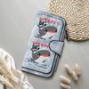 Cute Whale Pattern Long Wallet Ladies Multi Card Holder Zipper Purse
