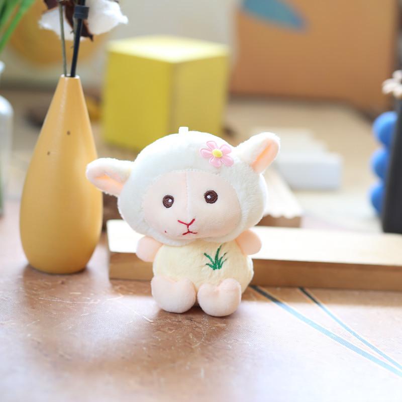 Cute Cute Little Lamb Pendant Plush Toy Doll Lamb Bag Hanging Keychain Rag Doll Doll