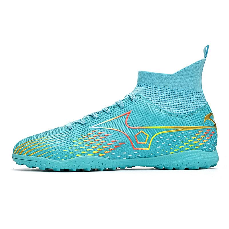 New football shoes men's and women's high-top adult students campus game broken nail shoes