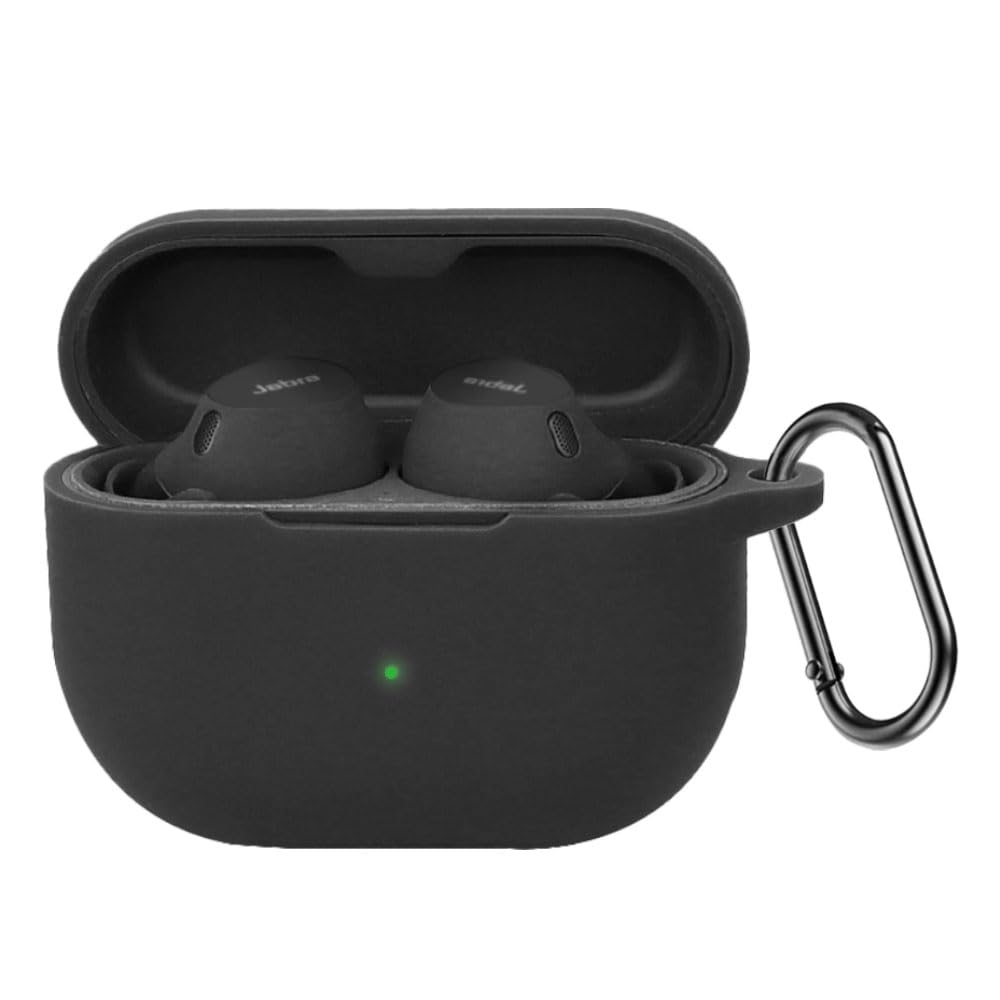 

For Jabra Elite 10 Case Equipped with a hook to prevent soft silica gel sports cool shock slim soft case fall prevention protection [HVUYAL] loss,
