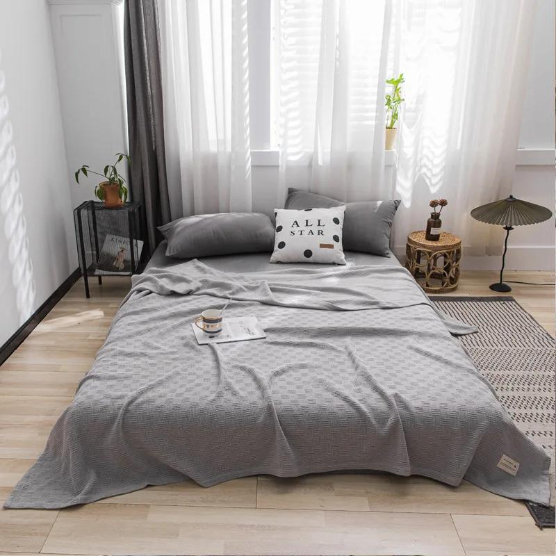 Advanced Pure Cotton Gaze Toalha Colcha Single Double Verão Fino Toalha Cobertor