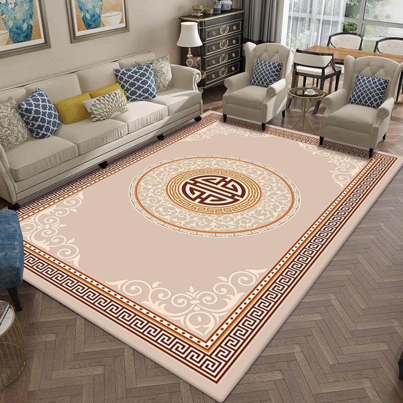 

Classic Oriental Pattern Area Rug with Intricate Floral Design and Border Detailing Floor Mat for Living Room Bedroom Home Decor 40x60CM