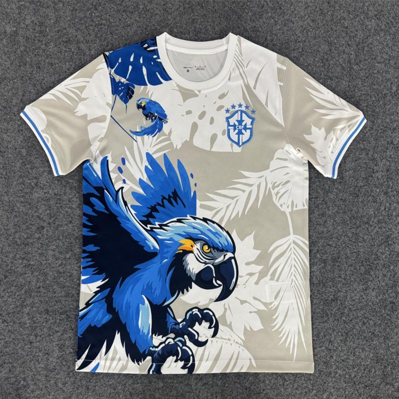 New Brazil Special Edition Jersey: Peace Dove Cartoon T-shirt with Star Player Number