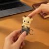 Keyboard Fidget Toy with Light Sound Animal Sound, Rechargeable Cow Goat Tactile Feedback Office Desk Monkey Pigeon Finger Clicker, Push Button