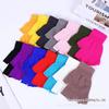 Unisex Wool Fingerless Winter Gloves - Warm, Knitted, Hot-Selling, Half-Finger Design for Men and Women, Various Colors Available