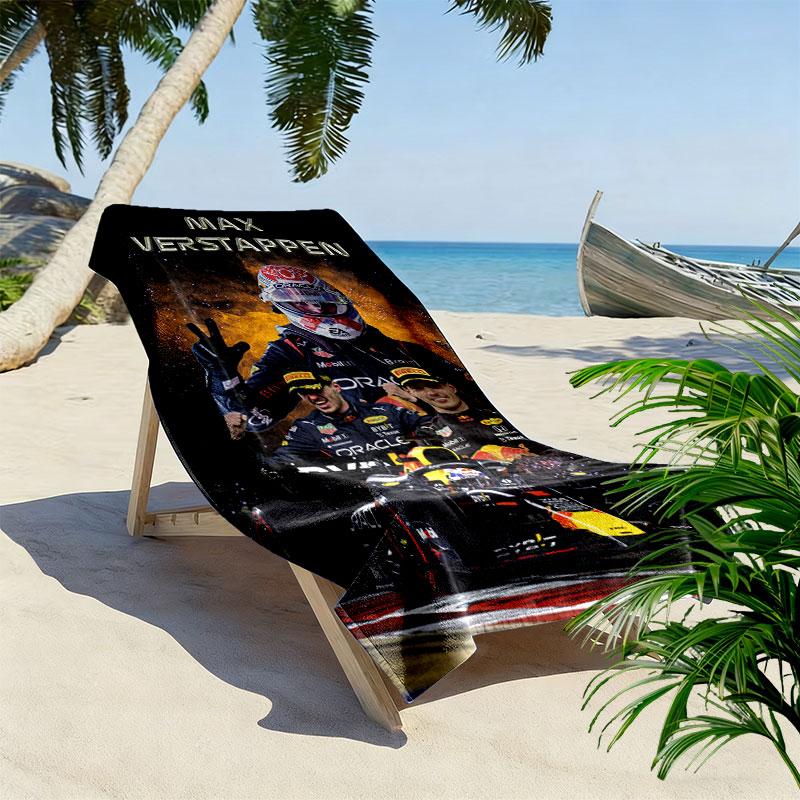 VER Formula Legend Beach Towel, Large Soft Quick Dry Towel for Beach Camping Swimming