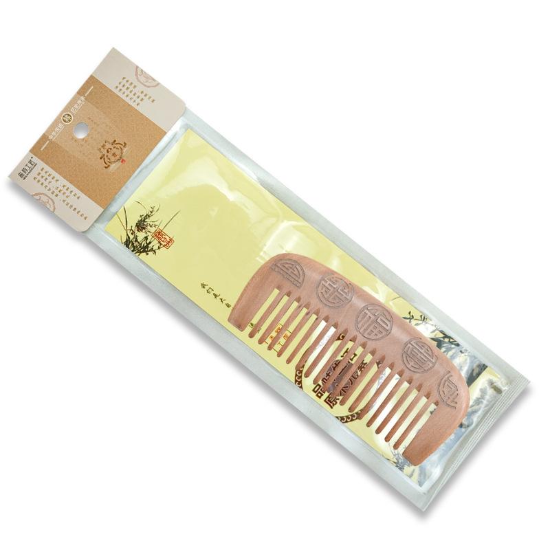 Camphor Wood Hair Comb - Solid Carved Design, Portable for Men & Women, Smooth Massage for Scalp, Free Engraving Available.