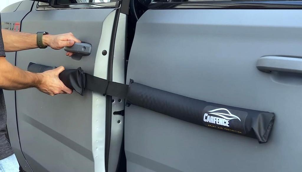 HRX Glass Car Door Dent Protectors Removable Soft Cushion Magnetic Door Car Door Dent Bumper and Scratch Protectors Prevents and Dents (2-Door Pack) -