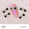 Japanese Style Rhinestone and Pearl Bow Nail Art Accessories