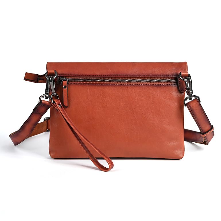 Genuine Leather Mini Shoulder Bag for Leather Crossbody Small Clutch Body Cowhide Messenger Shoulder Large Capacity [NICE SELECTION] Men, Sacoche,