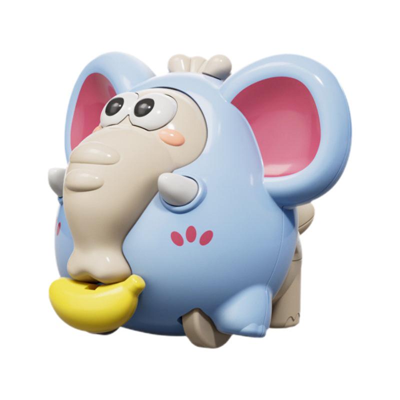 Creative Pull-String Elephant Car: Cute Sliding Baby Toy for Grasping, Crawling, and Early Education