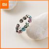 Minimalist 925 Sterling Silver Flolwer Rings for Women Fashion Creative Hollow Irregular Geometric Birthday Party Jewelry Gifts