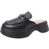 Fashion muffin muller shoes single shoes summer bag head drag 2025 new retro casual super fire half slippers thick sole