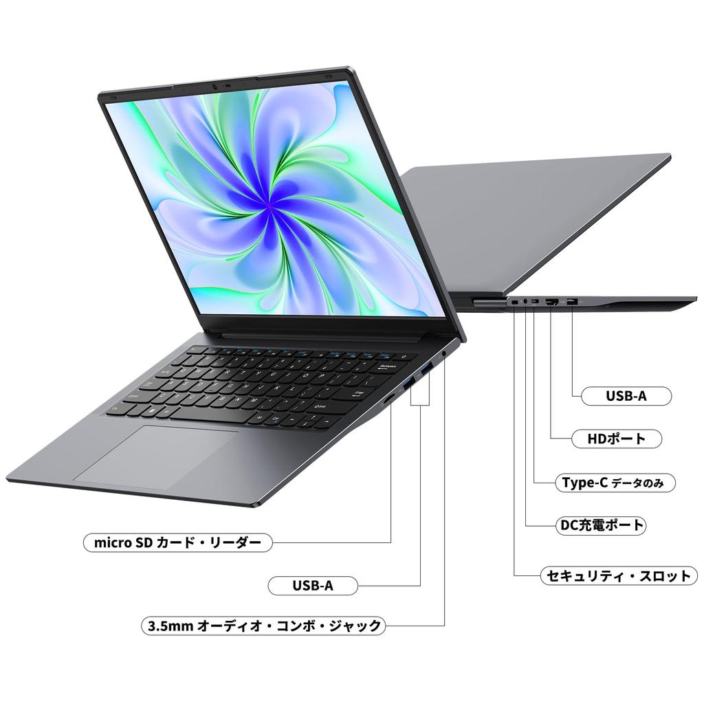 TPV Laptop with 2k Notebook Core 16GB 512GB Windows 11 Pro QHD IPS At Standard HD Online For Gray Office, Display, 14-inch PC, m3-8100Y Built-in,