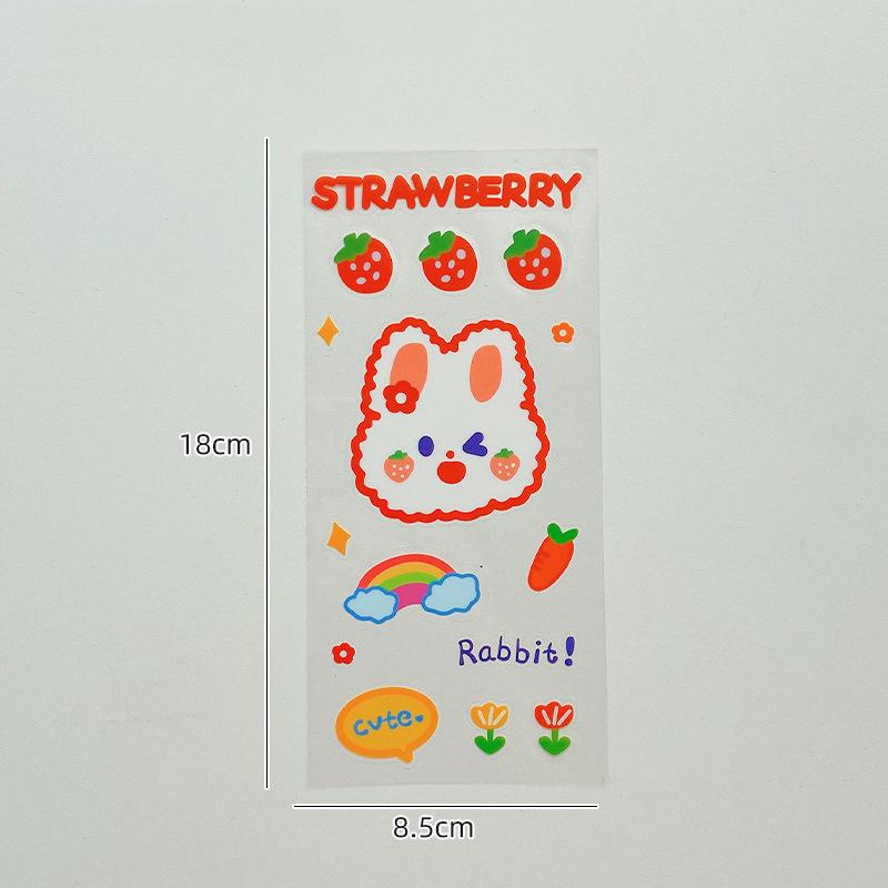 

Мультфільм ПВХ довідник наклейка Ins Cute Girl канцелярський довідник матеріал наклейка наклейка чашка наклейка водонепроникна