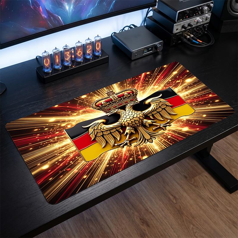 Belgium Football Crest Mouse Pad, Extended Non Slip Rubber Desk Mat for Gaming Office Laptop Fan Gift
