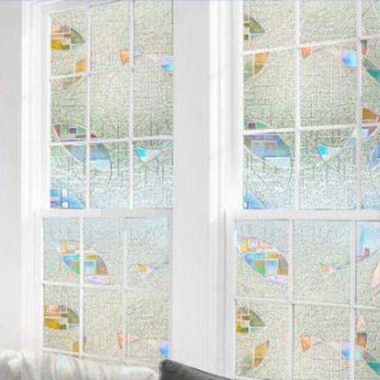 Pellicola per finestre in PVC elettrostatico con blocco UV che riduce il fastidioso abbagliamento del vinile per finestre per la camera da letto