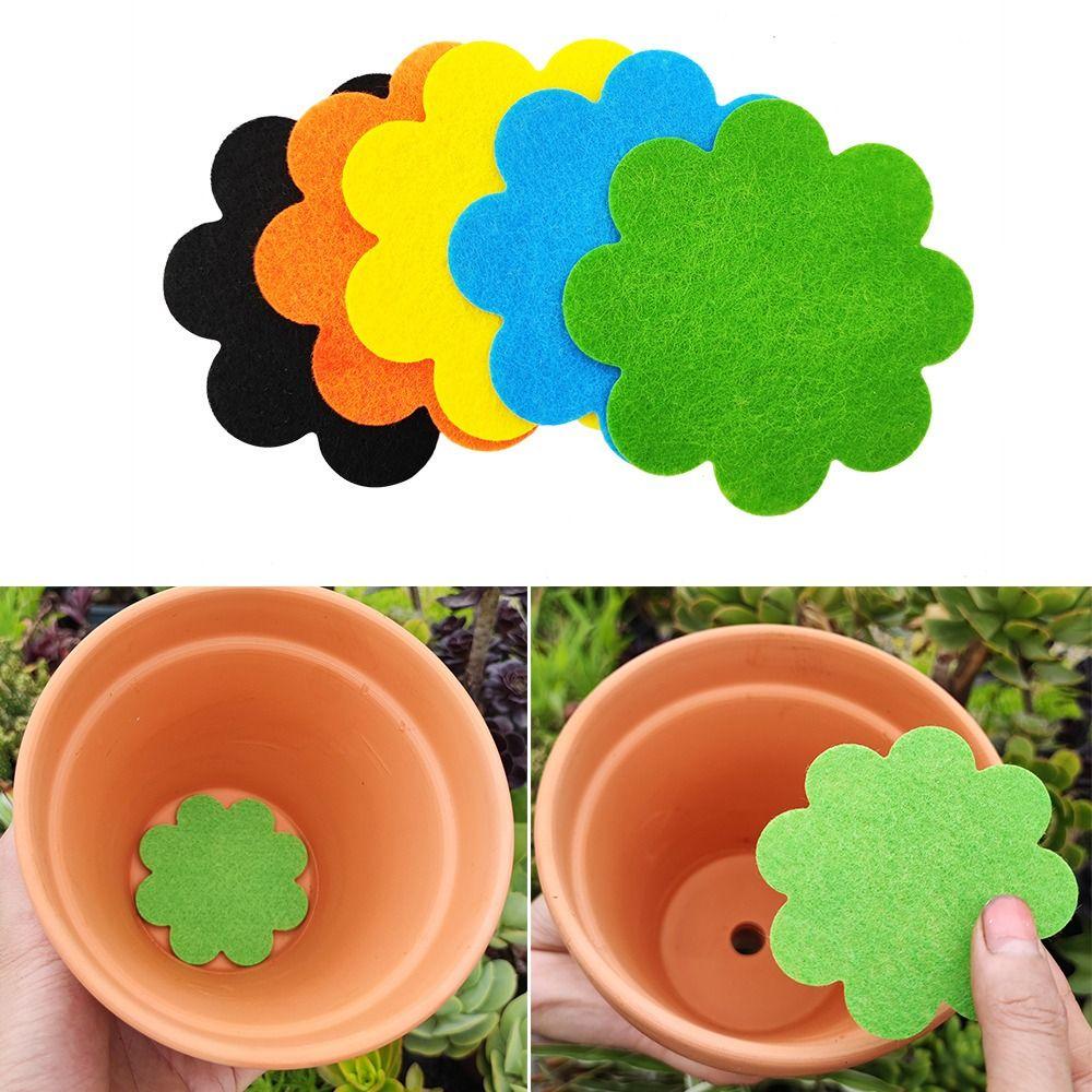 

20PCS for Plant Pot Gardening Flower Pot Hole Pads Reusable Plant Pot Bottom Mat Green