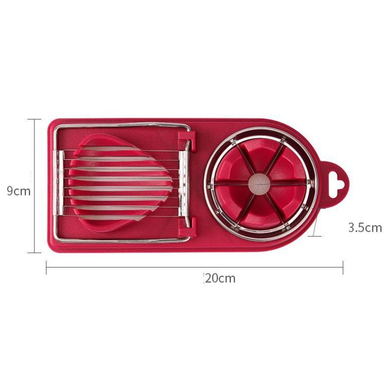 Multifunctional Egg Slicers 2in1 Stainless Steel Wire Pull Egg Cutter Fancy Splitter Egg Cutting Tool Egg Cutter Kitchen Gadgets