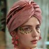 Turban Cap Crossed Pullover Hat Solid Color Sunscreen Beach Hats Simple Beanie Hat  Outdoor