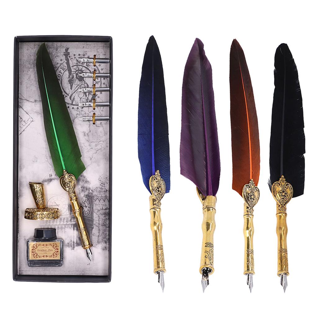 Stift Exquisit Vintage Elegant Edelstahl Sanft Schreiben Verschleißfest Kielstift