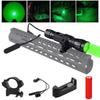 501B Outdoor Tactical Red/Green/White Light Bright LED Hunting Flashlight Torch