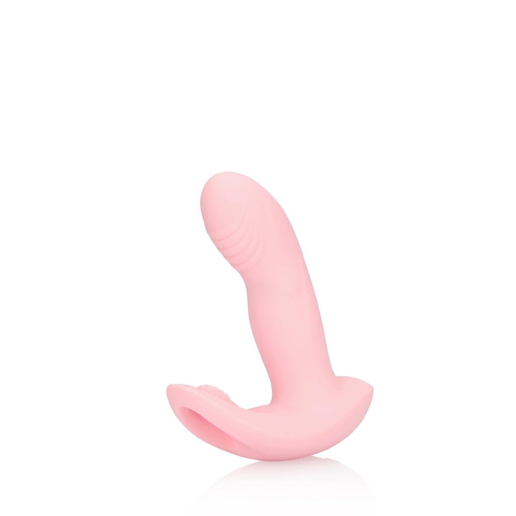 Loveline - Clitoral Stimulator Vibrator with Remote Control - Cherry Chiffon