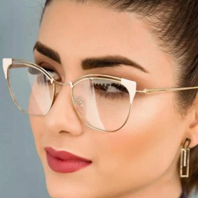 Cat Eye Anti Blue Light Flat Glasses Women Computer Prescription Optical Female Eyewear Clear Lens Glasses Gafas De Lectura