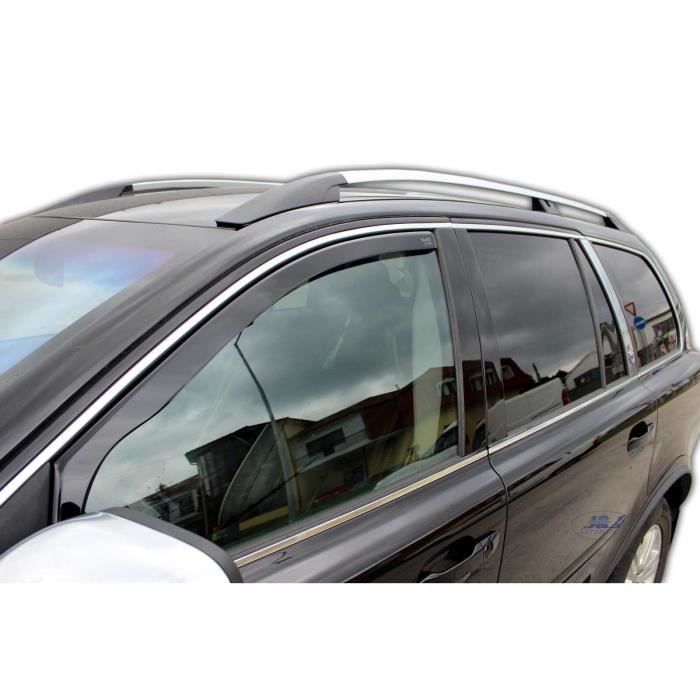 Déflecteurs d'air - J&amp;J AUTOMOTIVE - Volvo XC90 - Fumé - Acrylique renforcé - Installation facile
