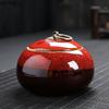 Kiln Transformed Ceramic Tea Caddy Tea Box Moisture-proof Sealed Tank Storage Tank Tea Container Candy Jar Tea Organizer Tea Can