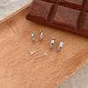 Stylish Zirconium Wave Ear Cuff Set: Exquisite Silver Needle Earrings for Girls