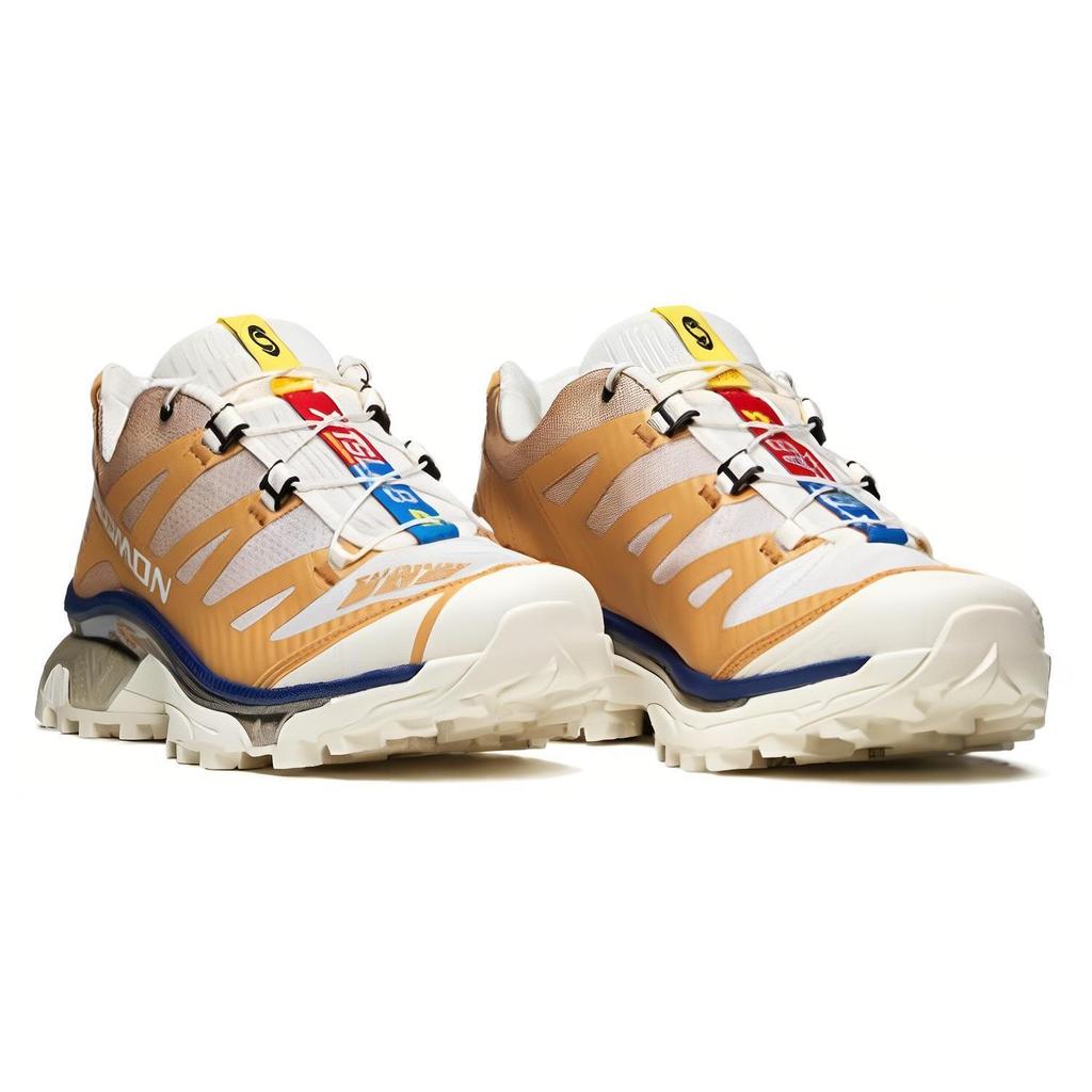 Salomon XT-4 Mesh OG Lace-Up Comfortable Hiking Sports Trail Running Durable Grip Low-Top Outdoor Functional Shoes Unisex Shoes Toffee-Brown 472997