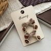 Autumn Retro Coffee Color Love Bow Hairpin Temperament All-match Children's Hair Accessories Side Bangs Hairpin Headdress