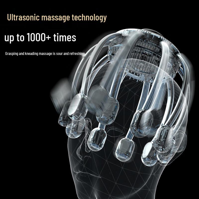 HEZHENG HZ-RELAX-3 Electric Octopus Head Massager CN Plug (adapter Included)